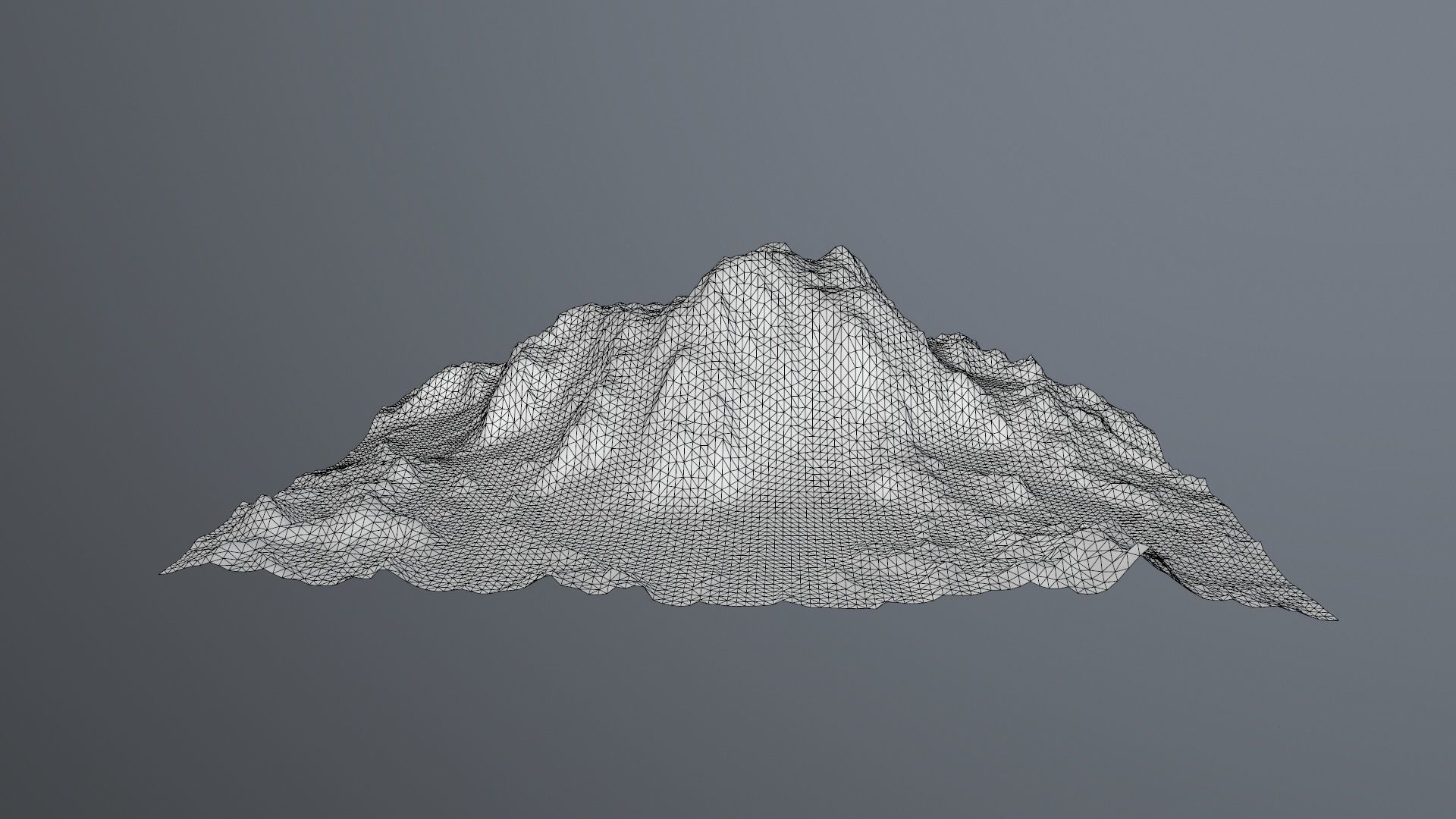 Snow Mountain Low-poly 3D model_14
