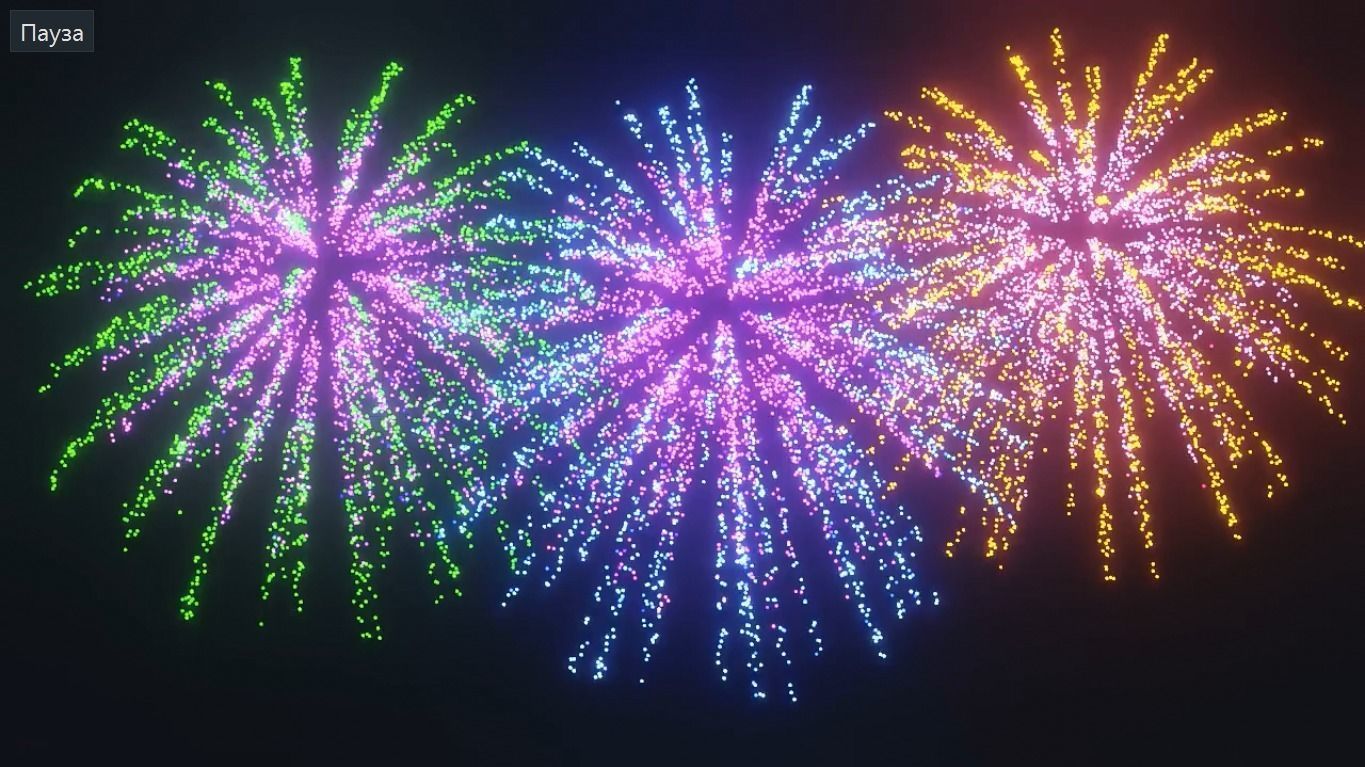 fireworks animation 3D model_3
