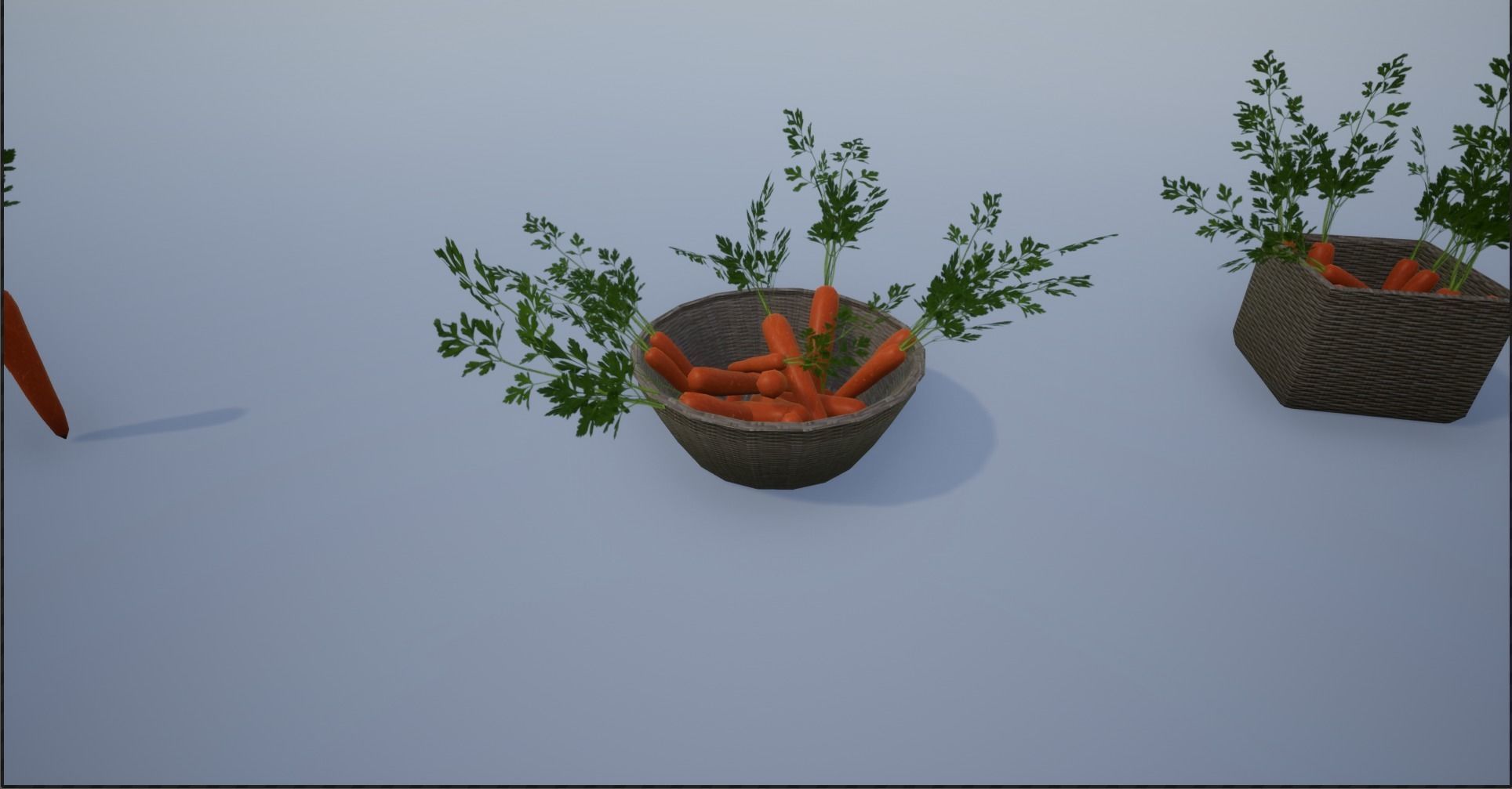 Carrots and Baskets Full of Carrots Low-poly 3D model_17