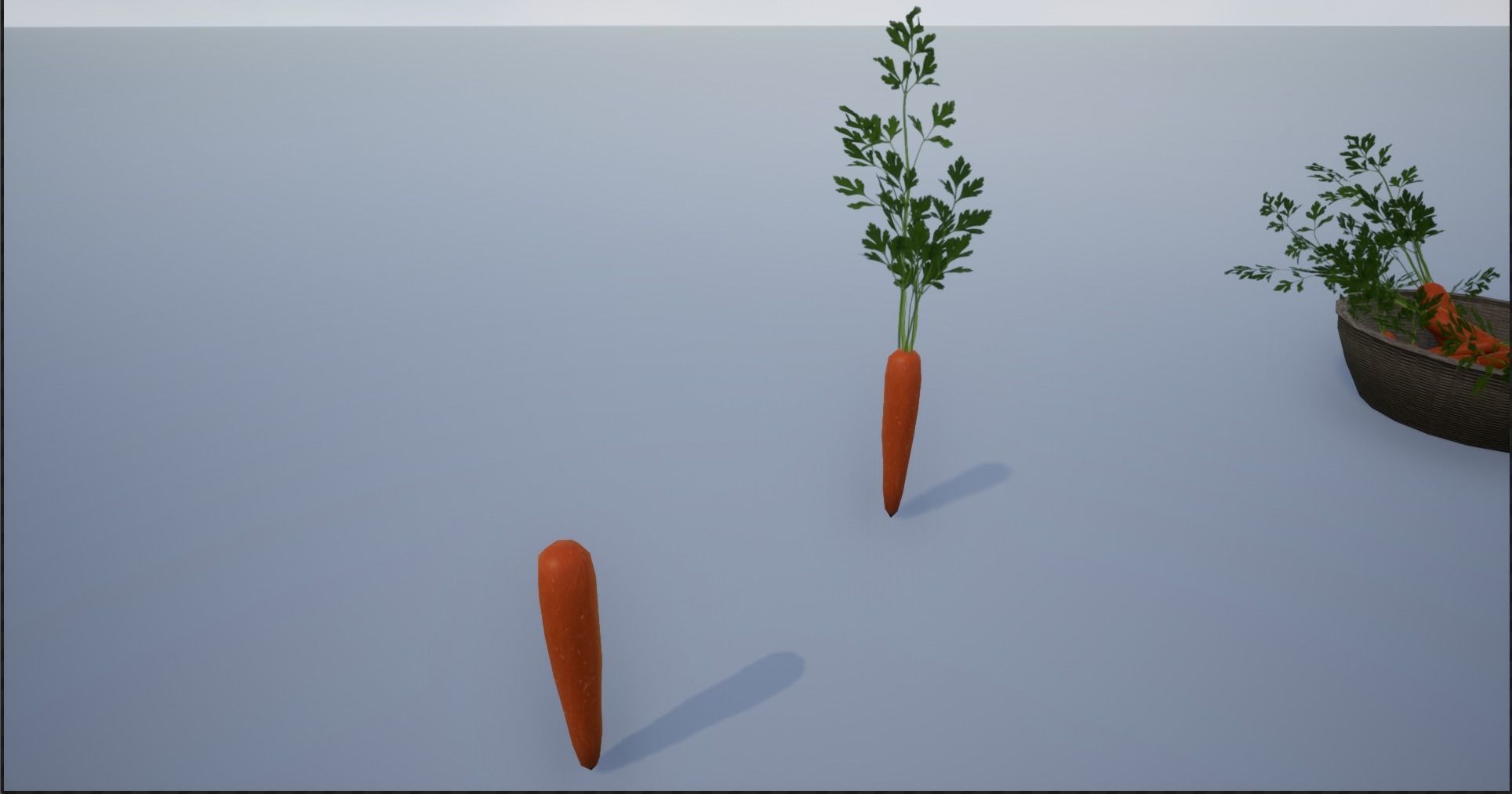 Carrots and Baskets Full of Carrots Low-poly 3D model_13