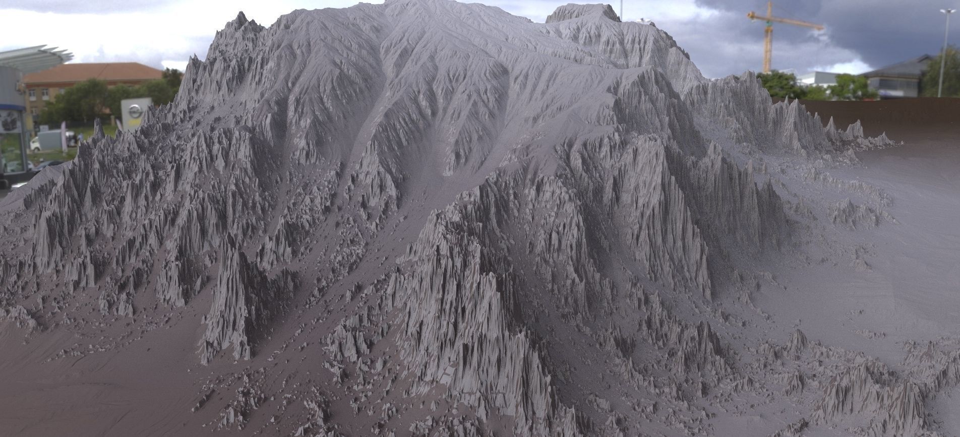 Mountain sharp  3D model_5