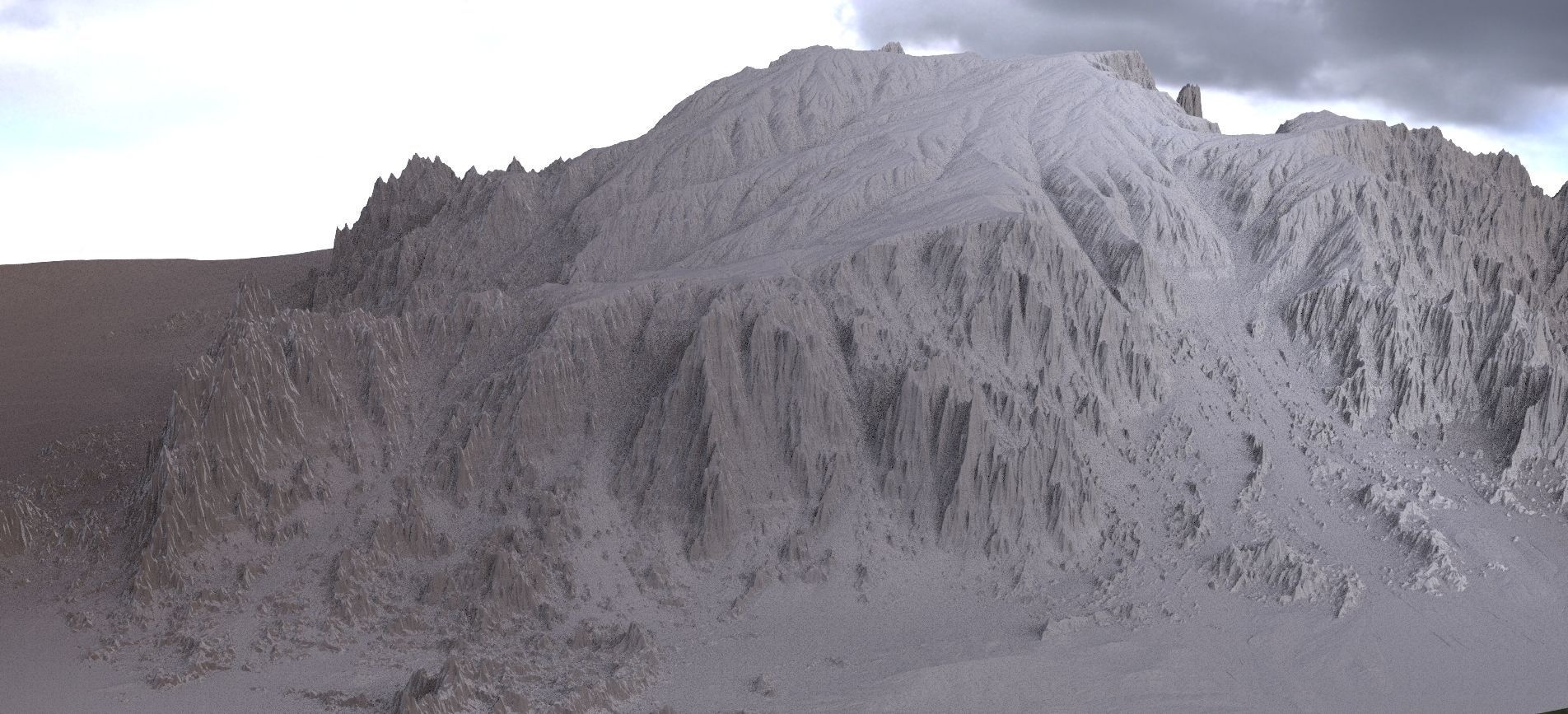 Mountain sharp  3D model_1