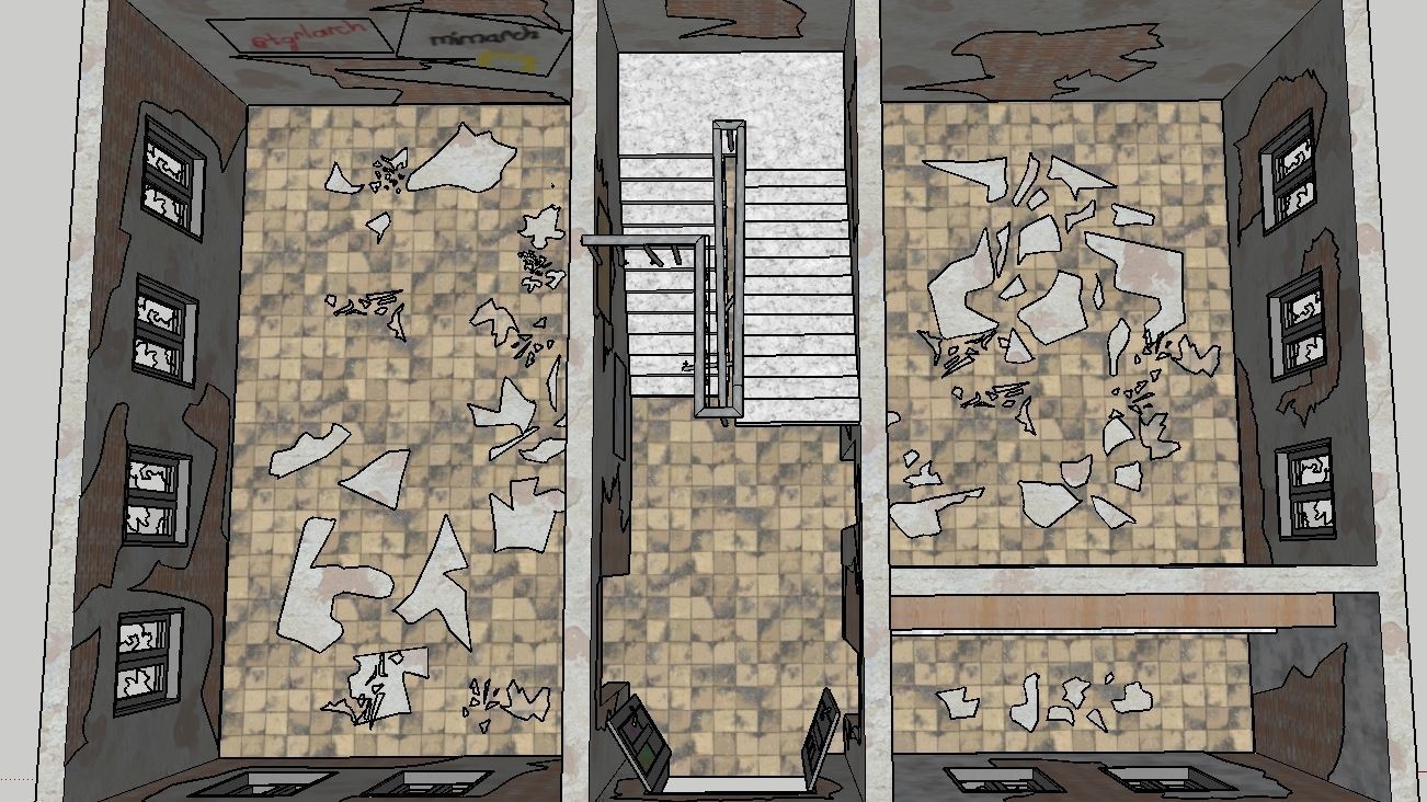 ABANDONED HOUSE Low-poly 3D model_26