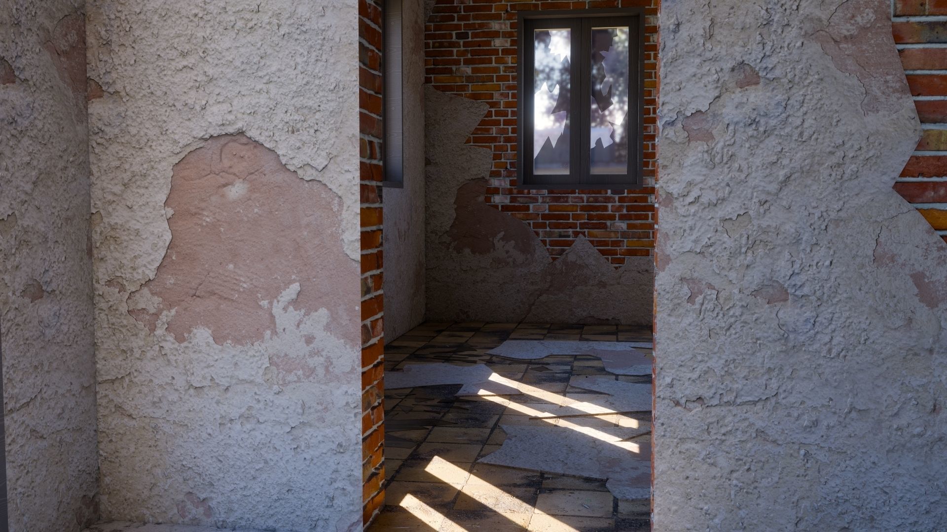 ABANDONED HOUSE Low-poly 3D model_16