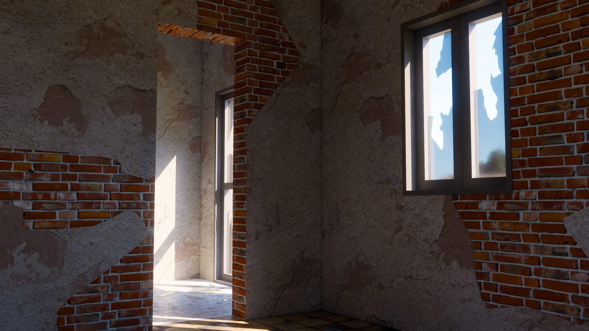 ABANDONED HOUSE Low-poly 3D model_35
