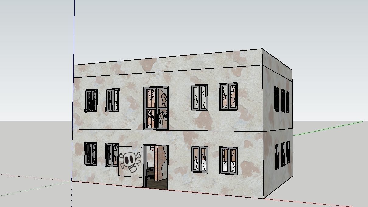 ABANDONED HOUSE Low-poly 3D model_19