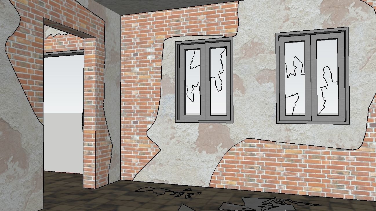 ABANDONED HOUSE Low-poly 3D model_22