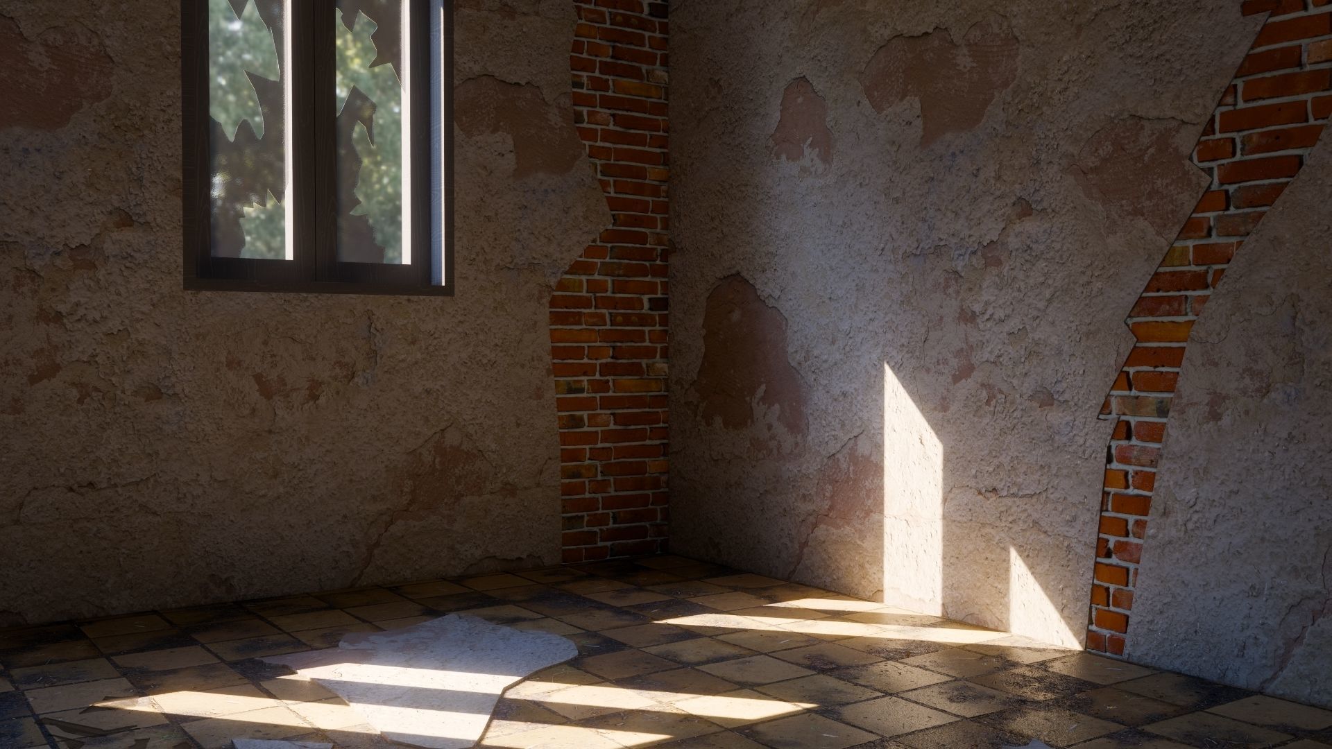 ABANDONED HOUSE Low-poly 3D model_17