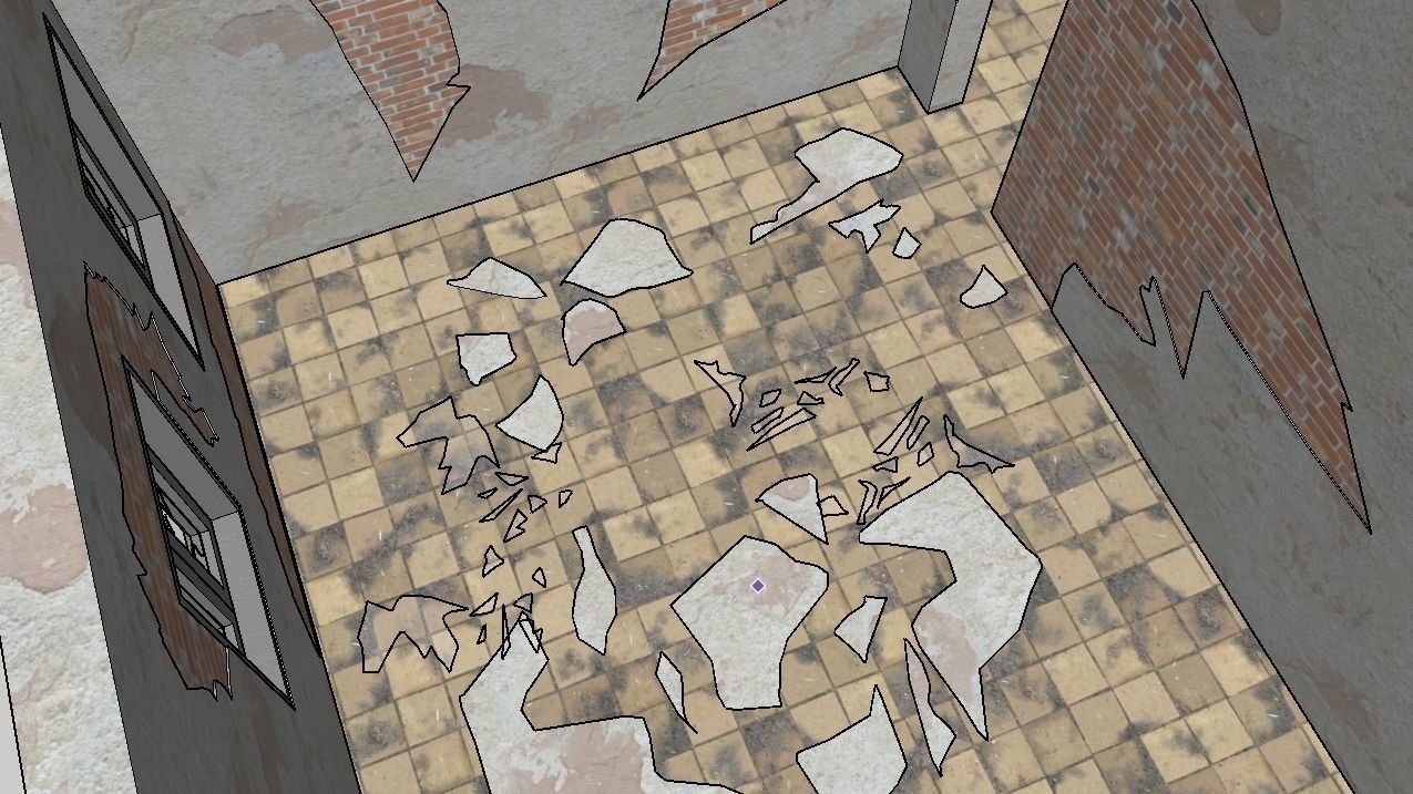 ABANDONED HOUSE Low-poly 3D model_28