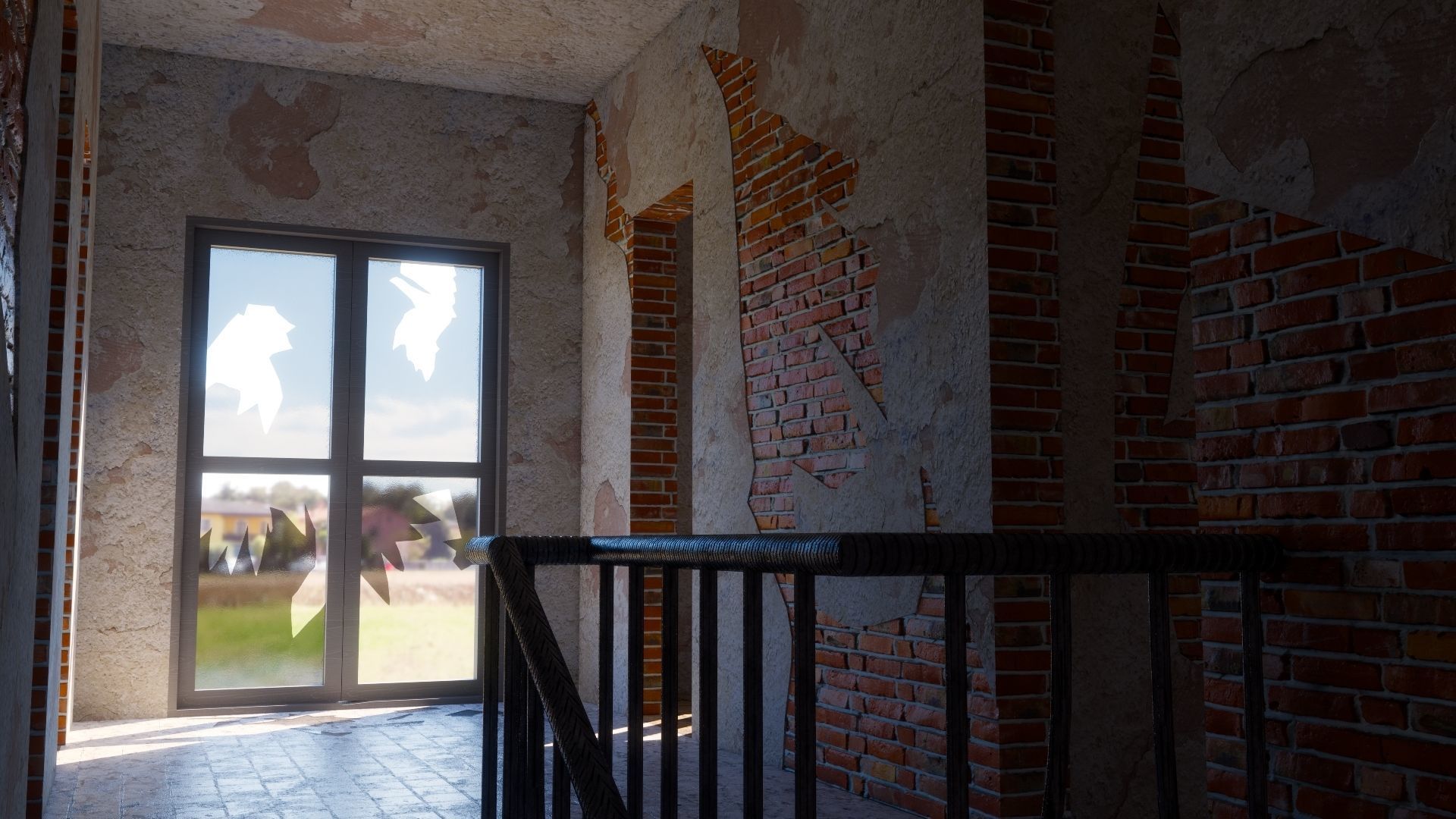 ABANDONED HOUSE Low-poly 3D model_34