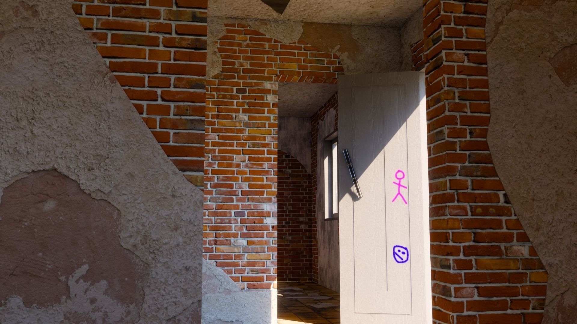 ABANDONED HOUSE Low-poly 3D model_23