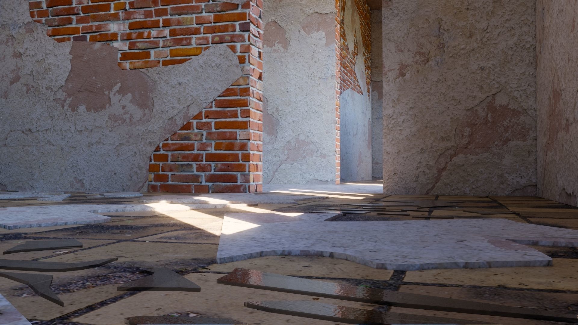 ABANDONED HOUSE Low-poly 3D model_6