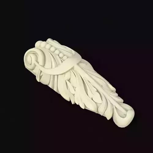 pilaster ornately carved piece of art
