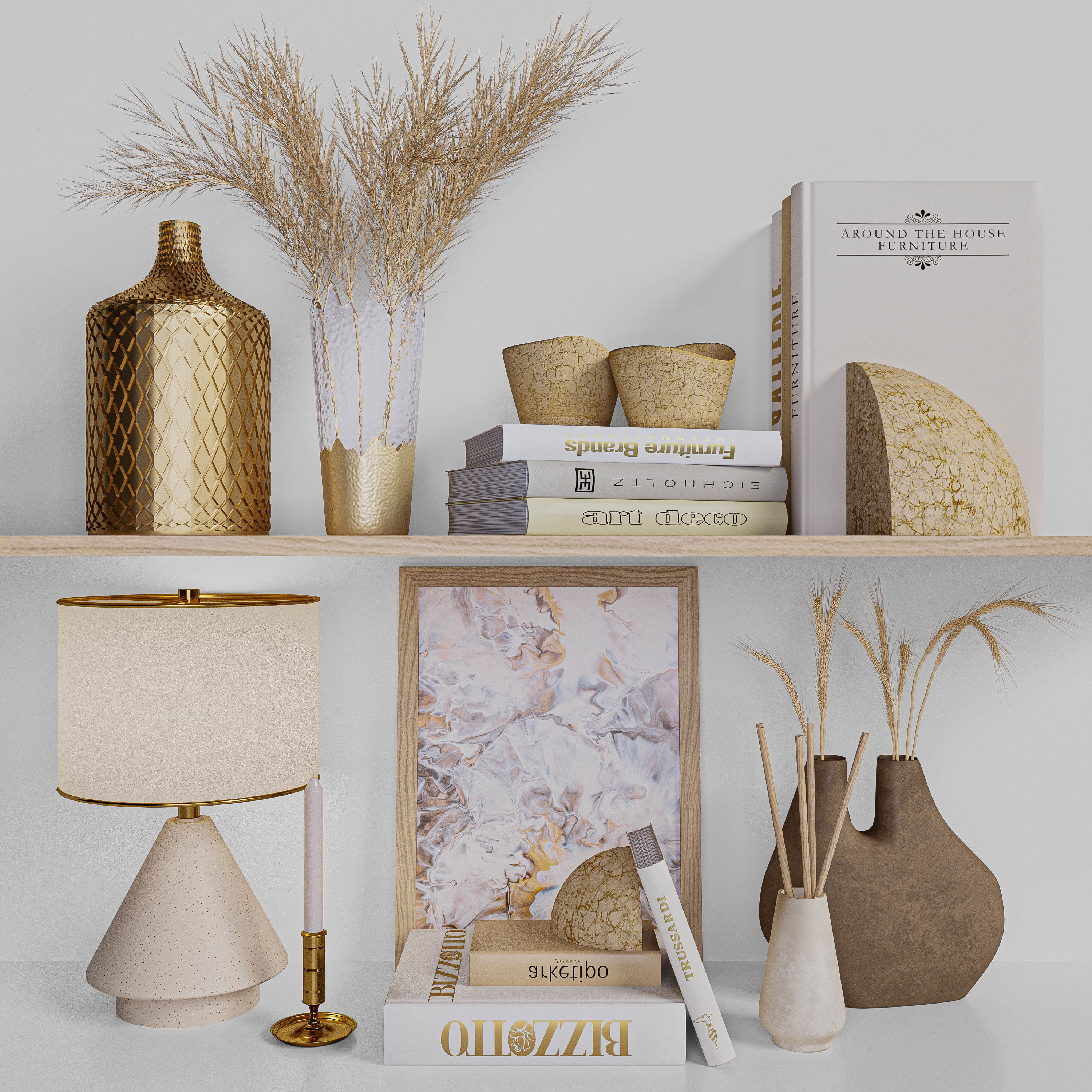 Decorative Set Vol-01 3D model_1