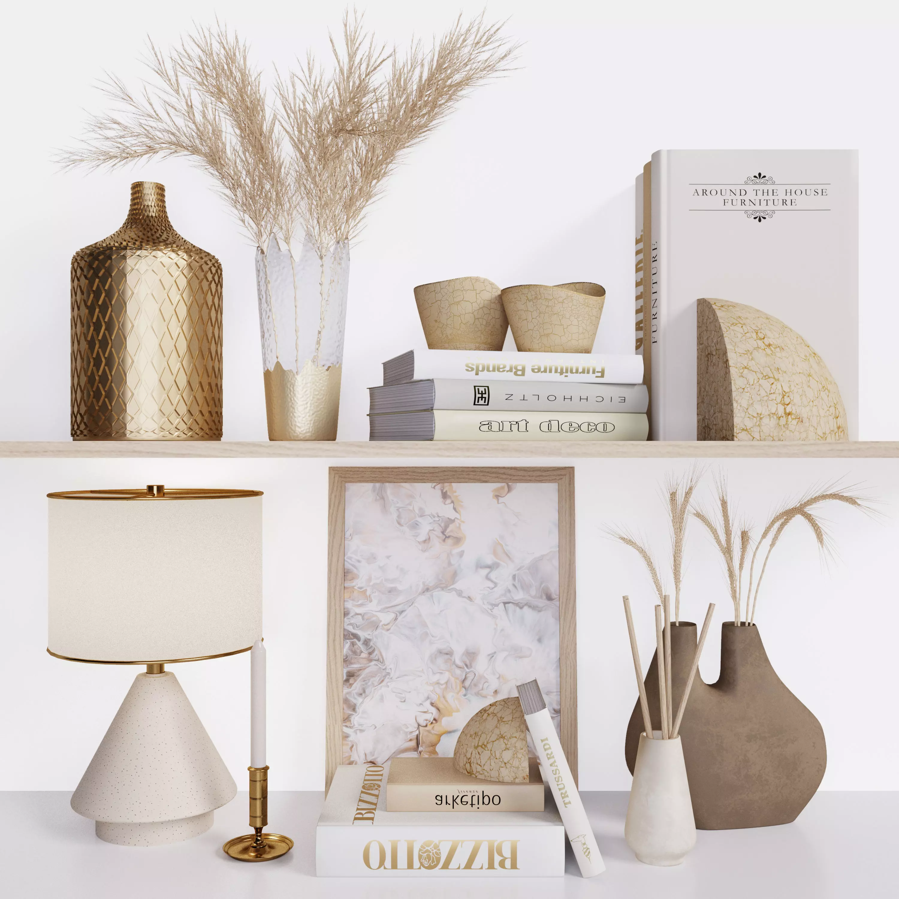 Decorative Set Vol-01 3D model_0