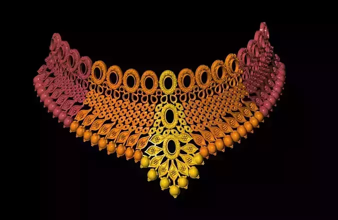 south India Choker  new Model rhino matrix 