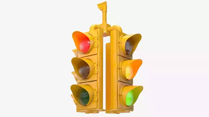 TrafficLight - PBR version 3D model