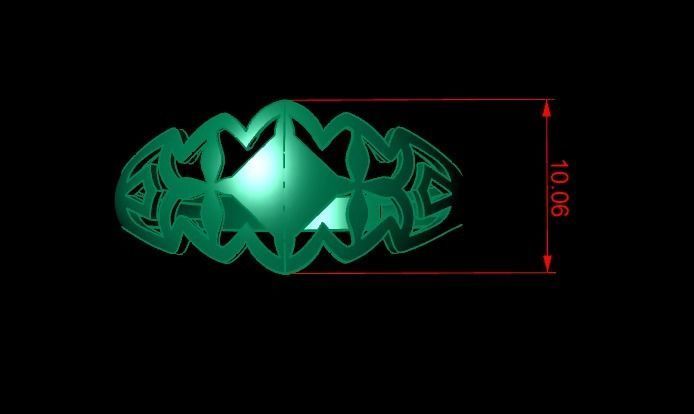 Woman Rings 3D 3D print model_1