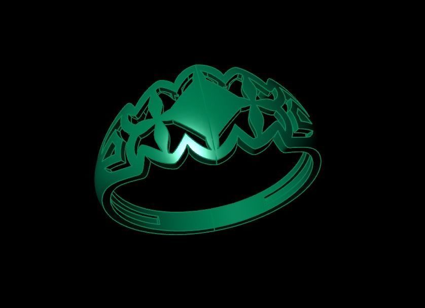 Woman Rings 3D 3D print model_2