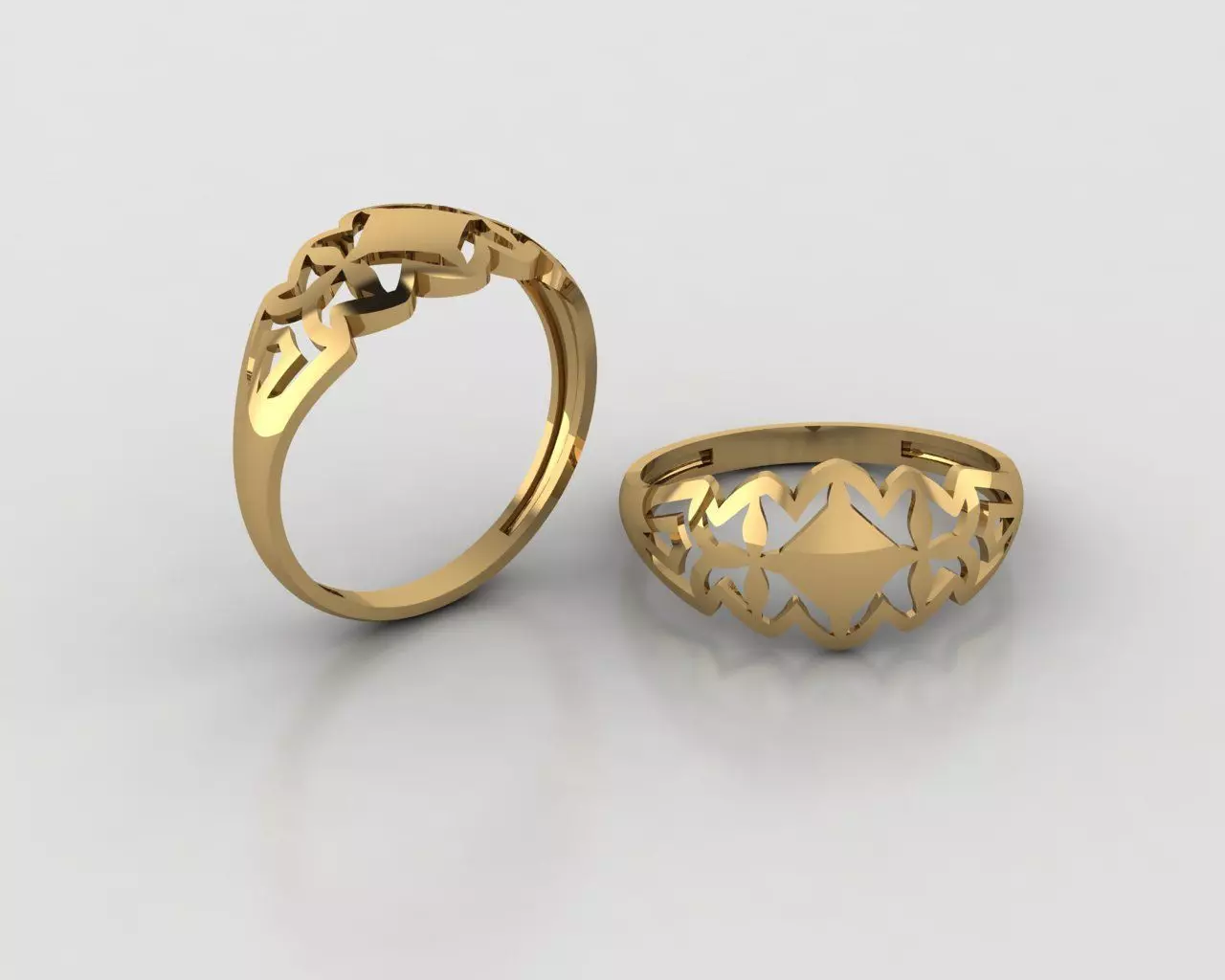 Woman Rings 3D 3D print model_0