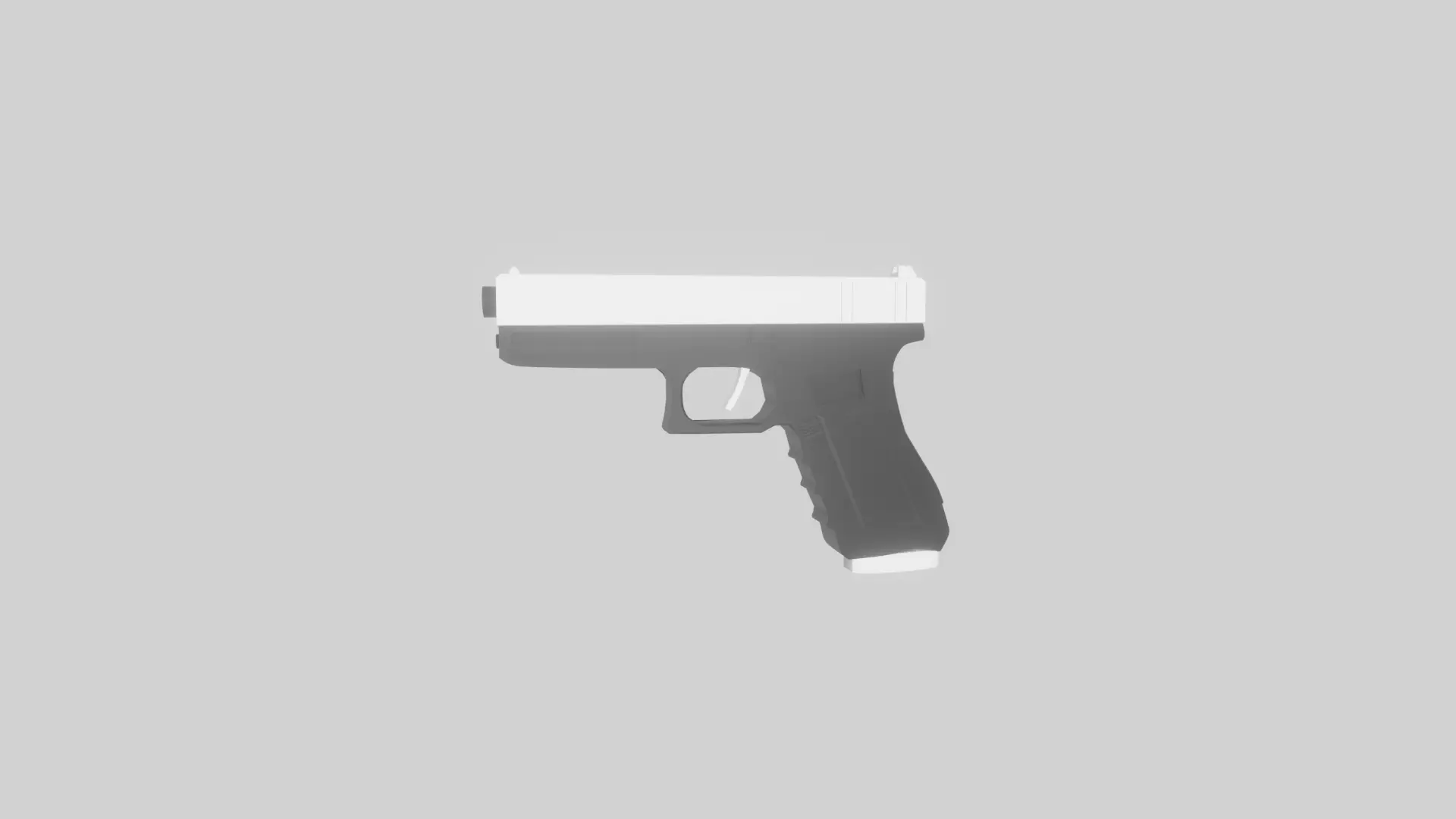 Low polygon pistol game ready Free low-poly 3D model