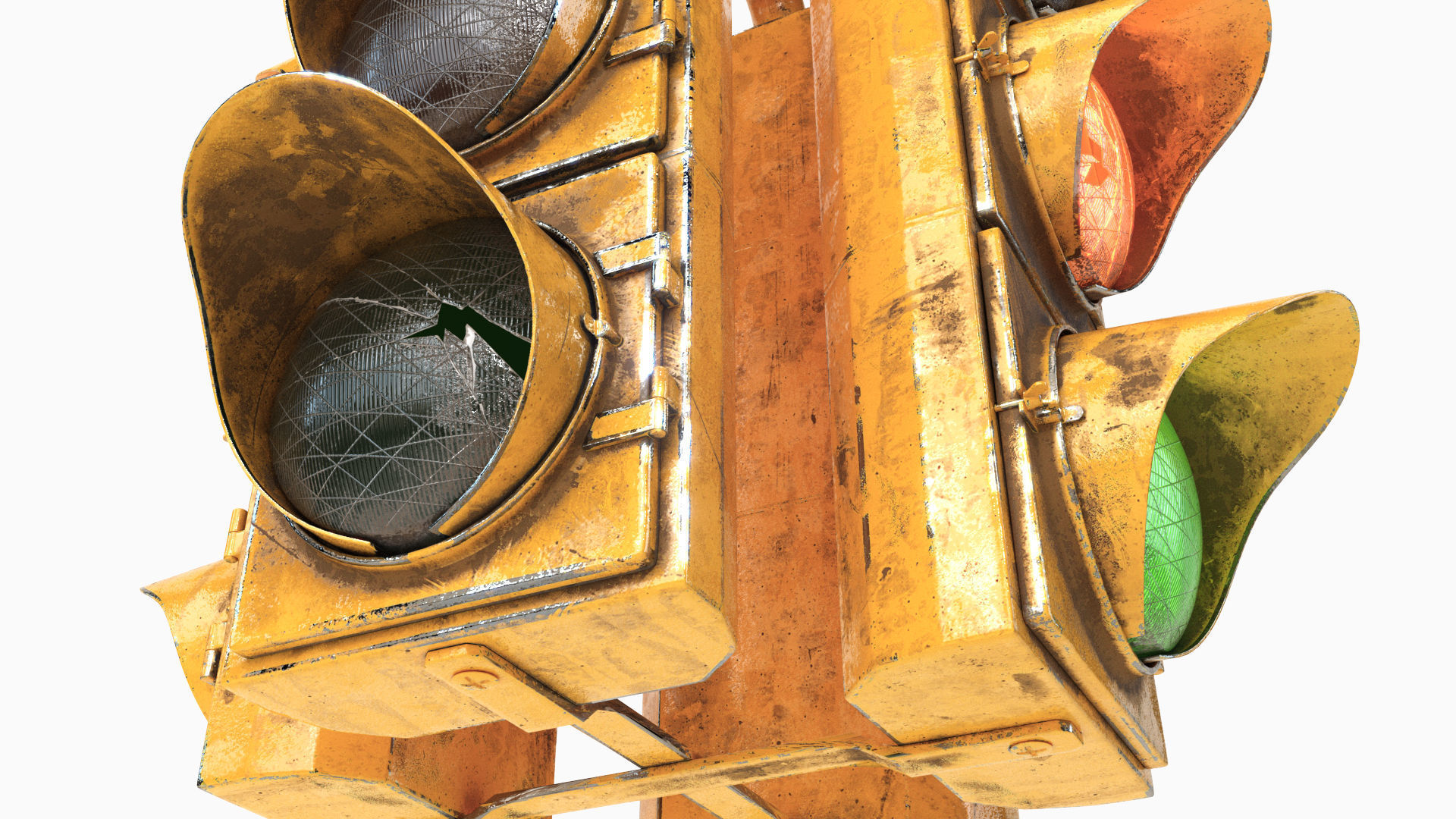 TrafficLight - worn version - PBR 3D model_2