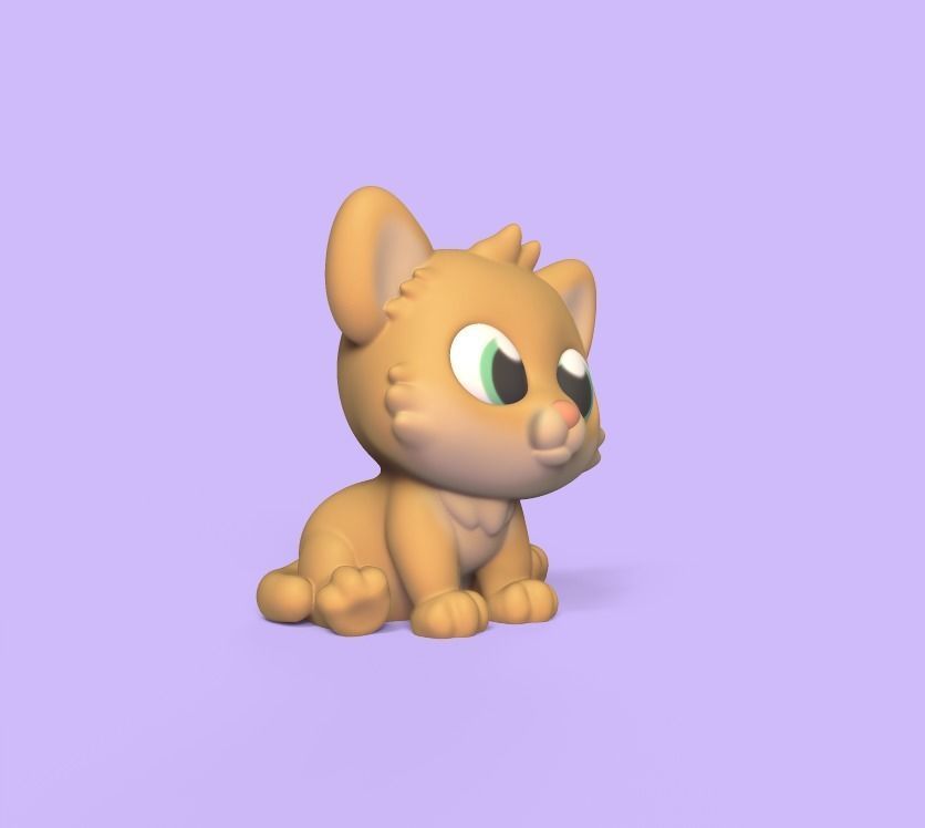 Cute Puma 3D print model_3