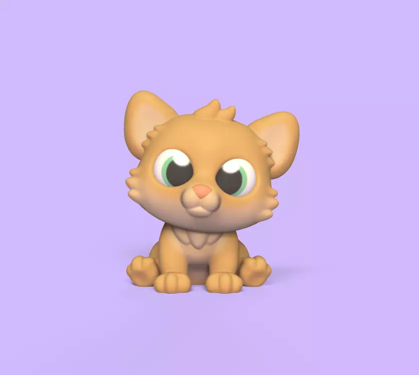 Cute Puma 3D print model_0