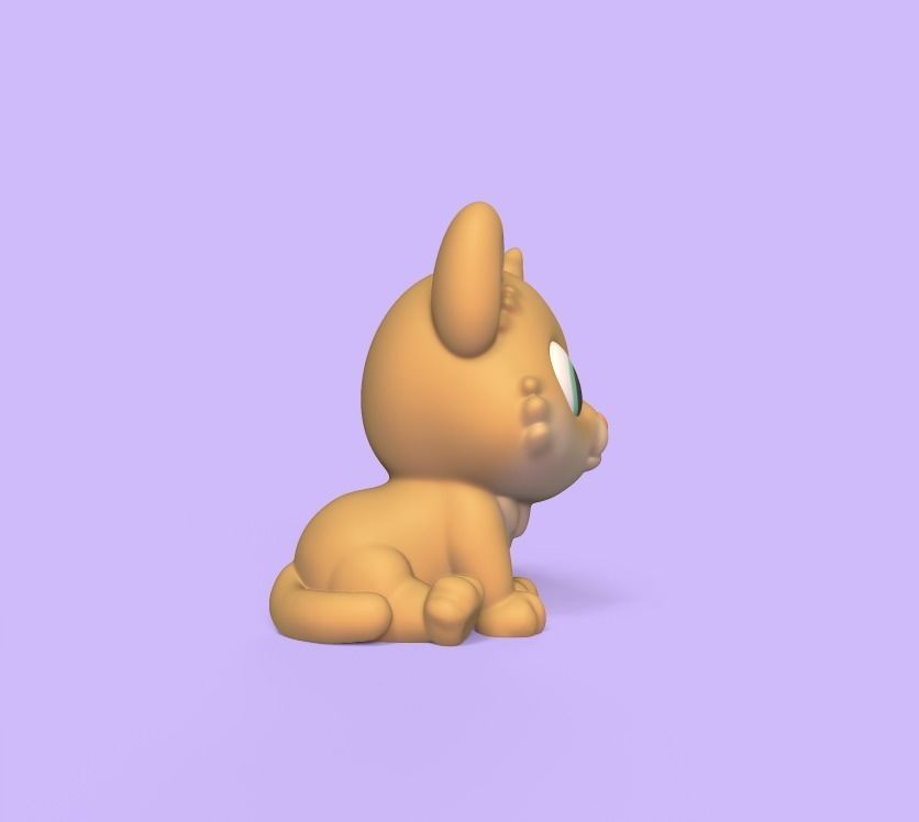 Cute Puma 3D print model_1
