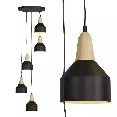 albert 5-shade pendant ligh