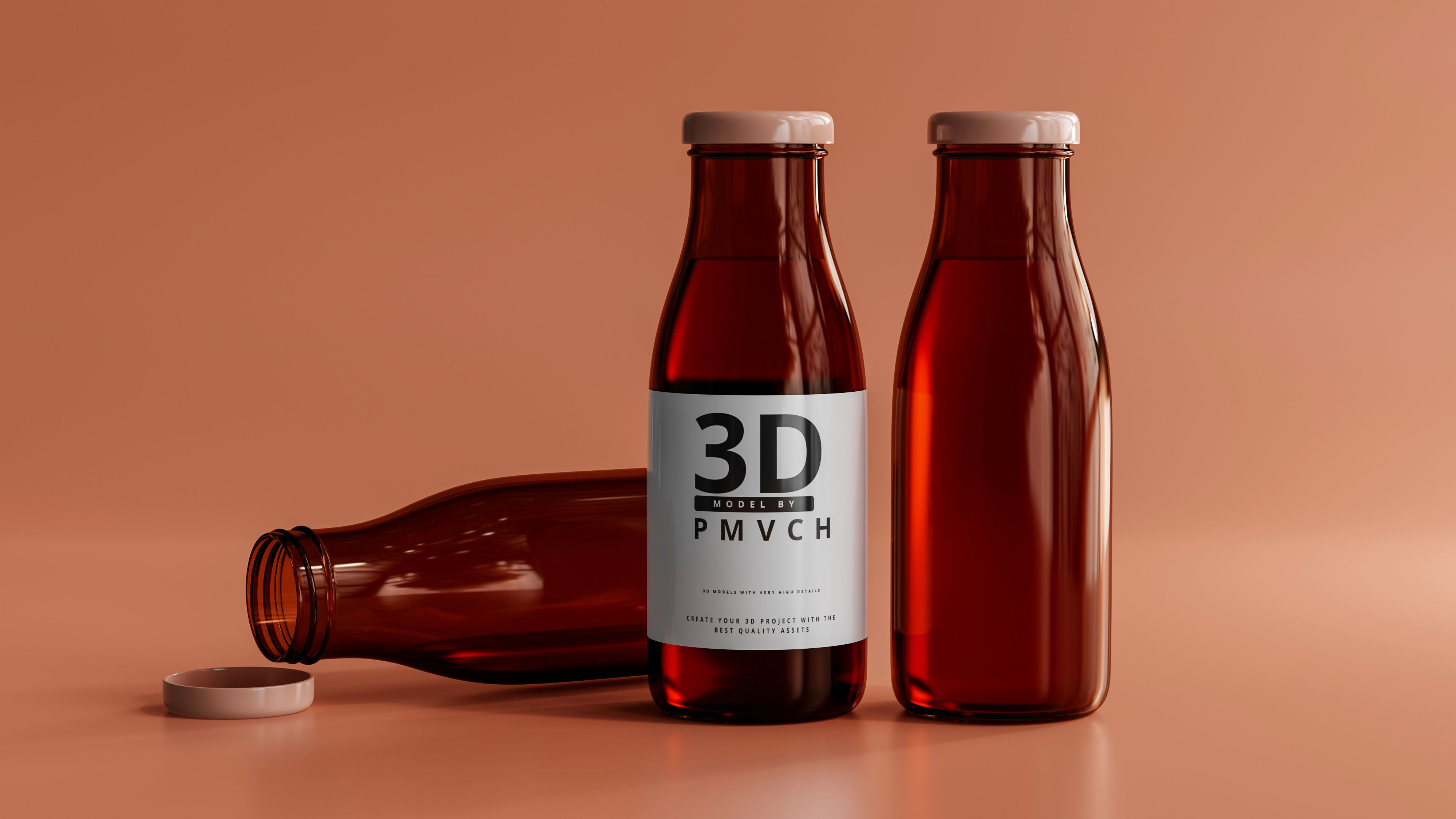 Soft Drink or Water Bottle 3D model_1