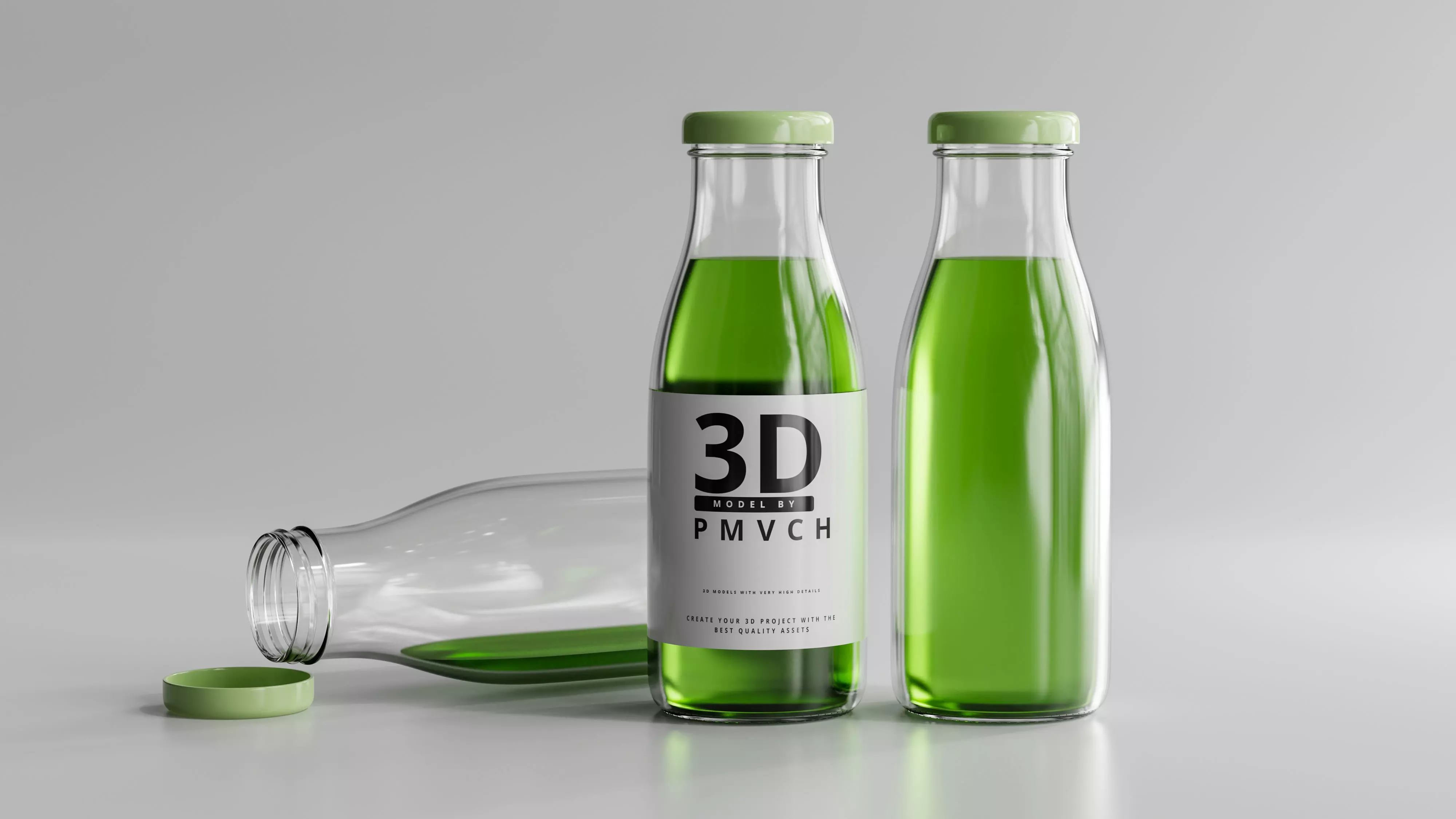 Soft Drink or Water Bottle 3D model_0