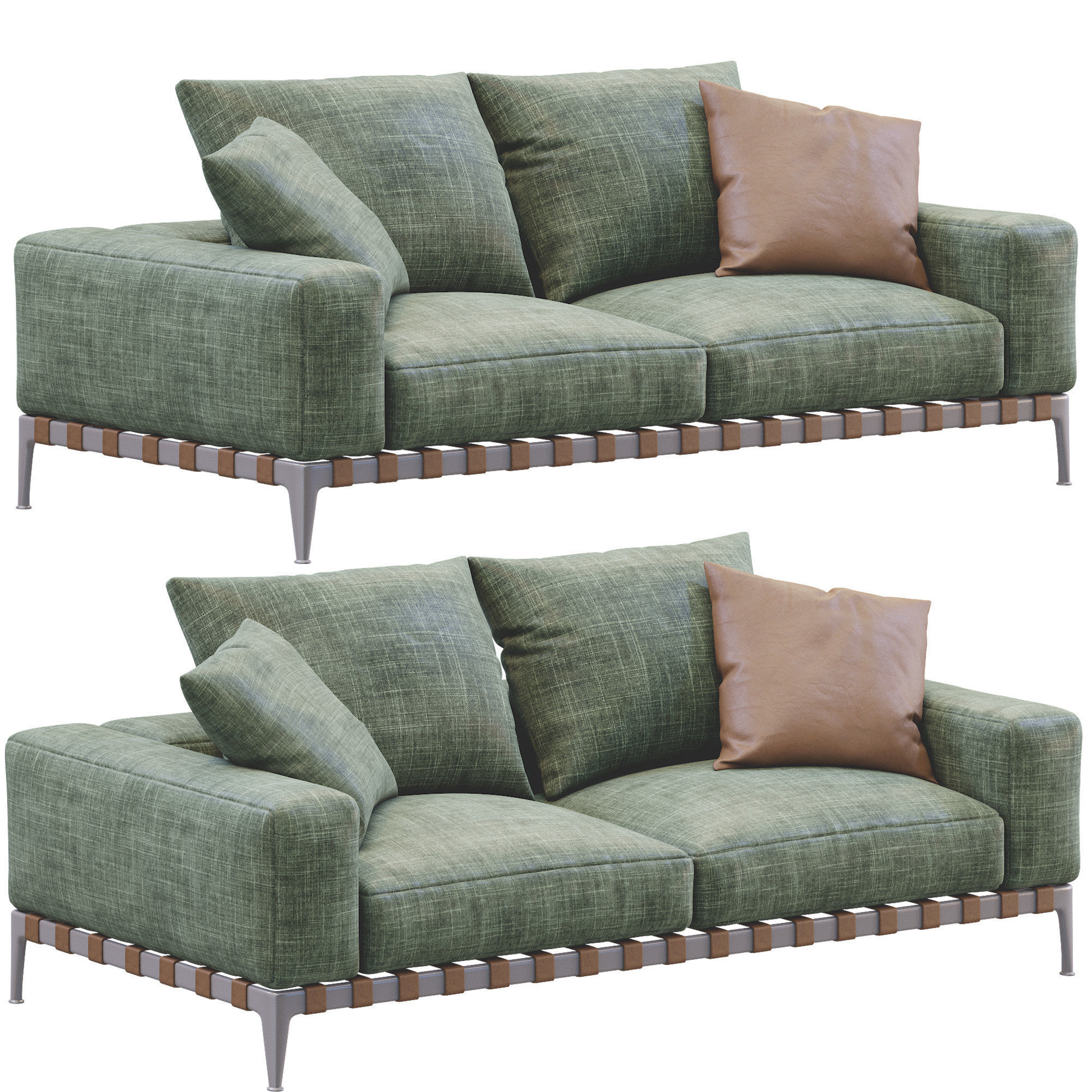 Sofa Gregory By Flexform 3D model_4