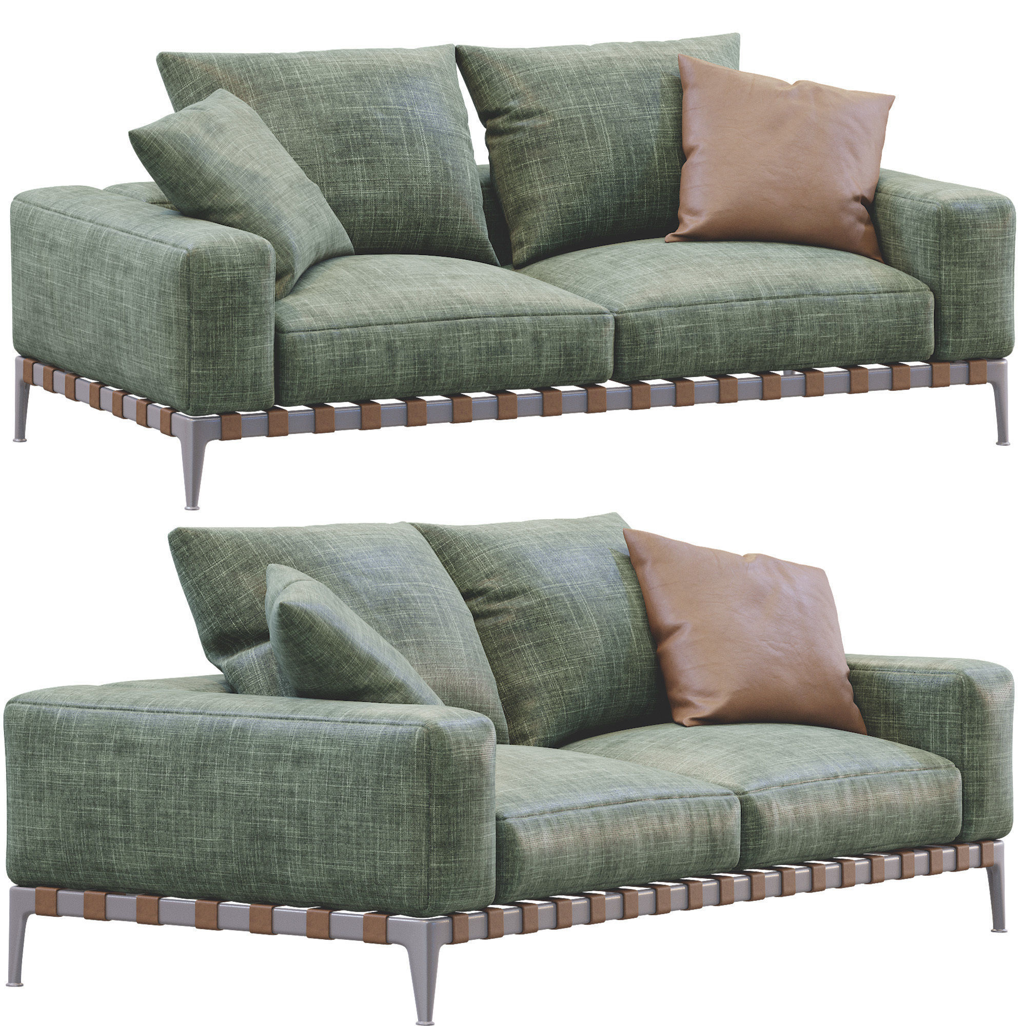 Sofa Gregory By Flexform 3D model_3