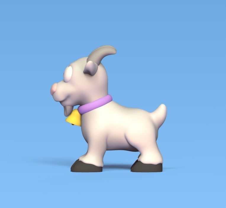Goat Big Eyes 3D print model_2