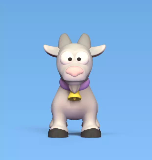 Goat Big Eyes 3D print model_0