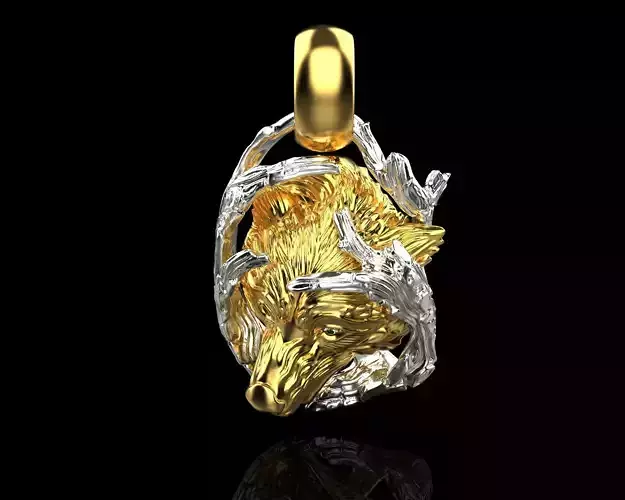 Pendant wolf  131  