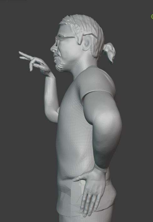 Salt Bae 3D print model_4