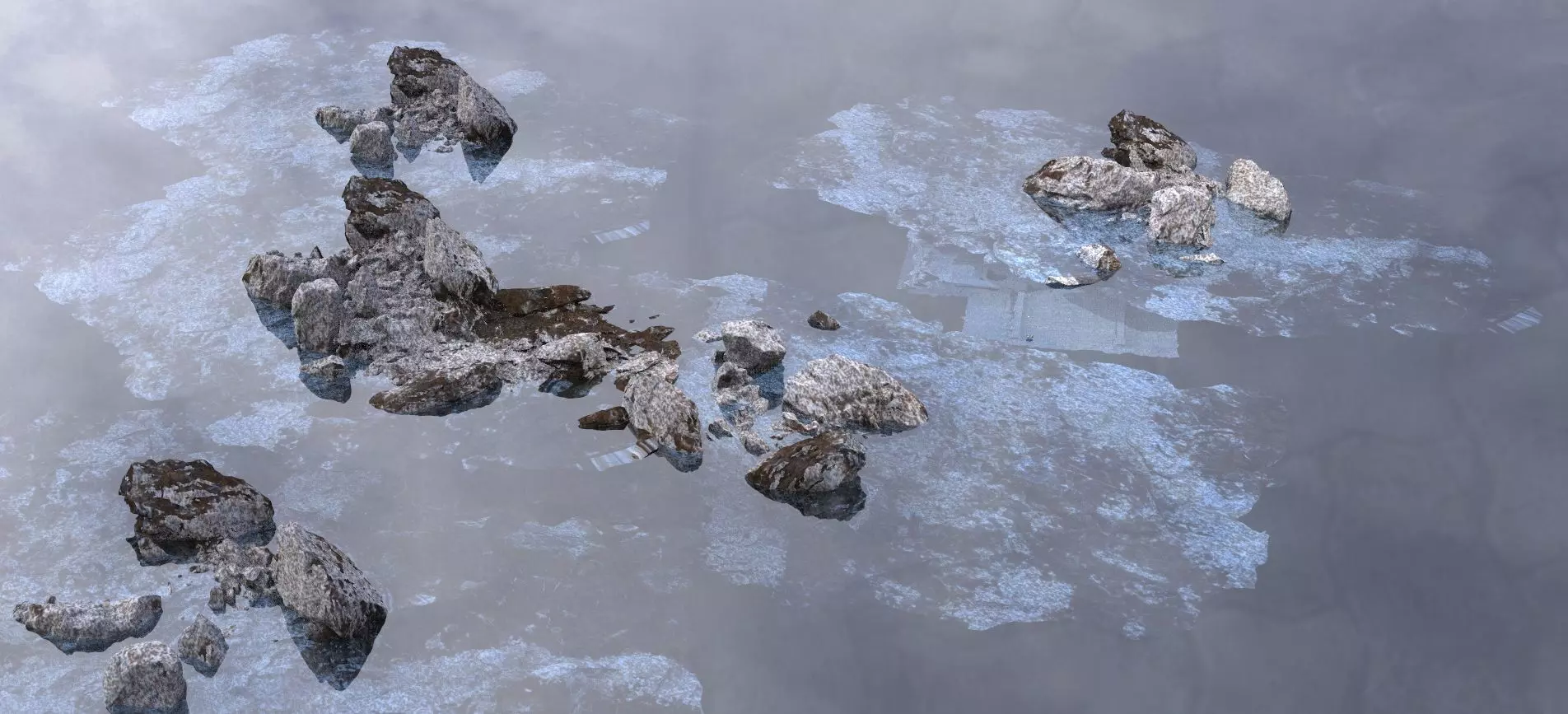 Iceberg Rocks 3D model_0