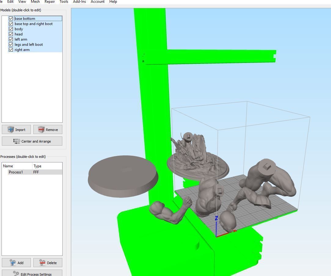 Flash Statue 3D model Ready to Print 3D print model_7