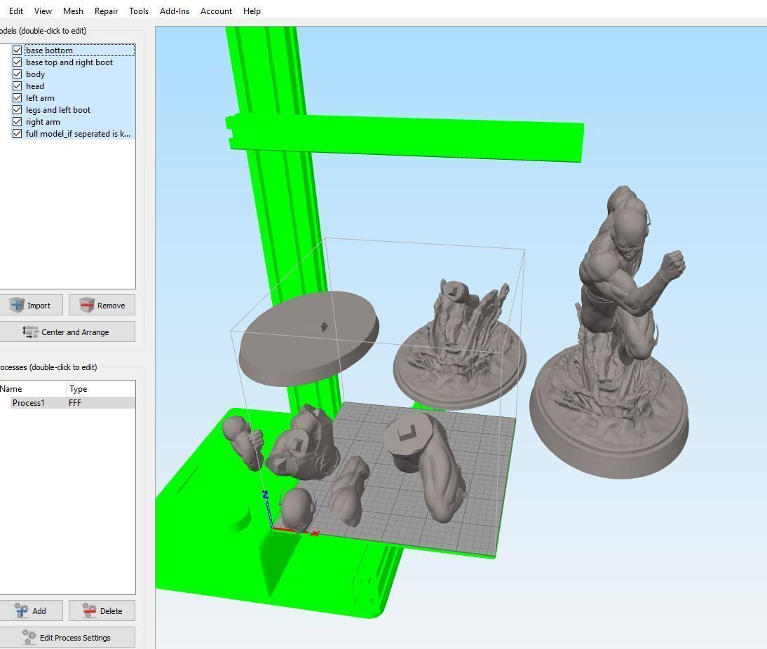 Flash Statue 3D model Ready to Print 3D print model_8