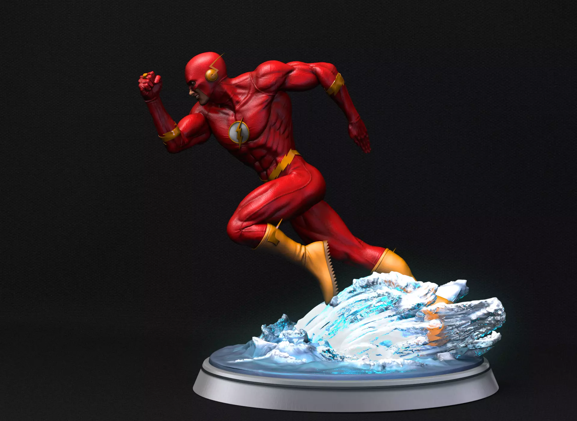 Flash Statue 3D model Ready to Print 3D print model_0
