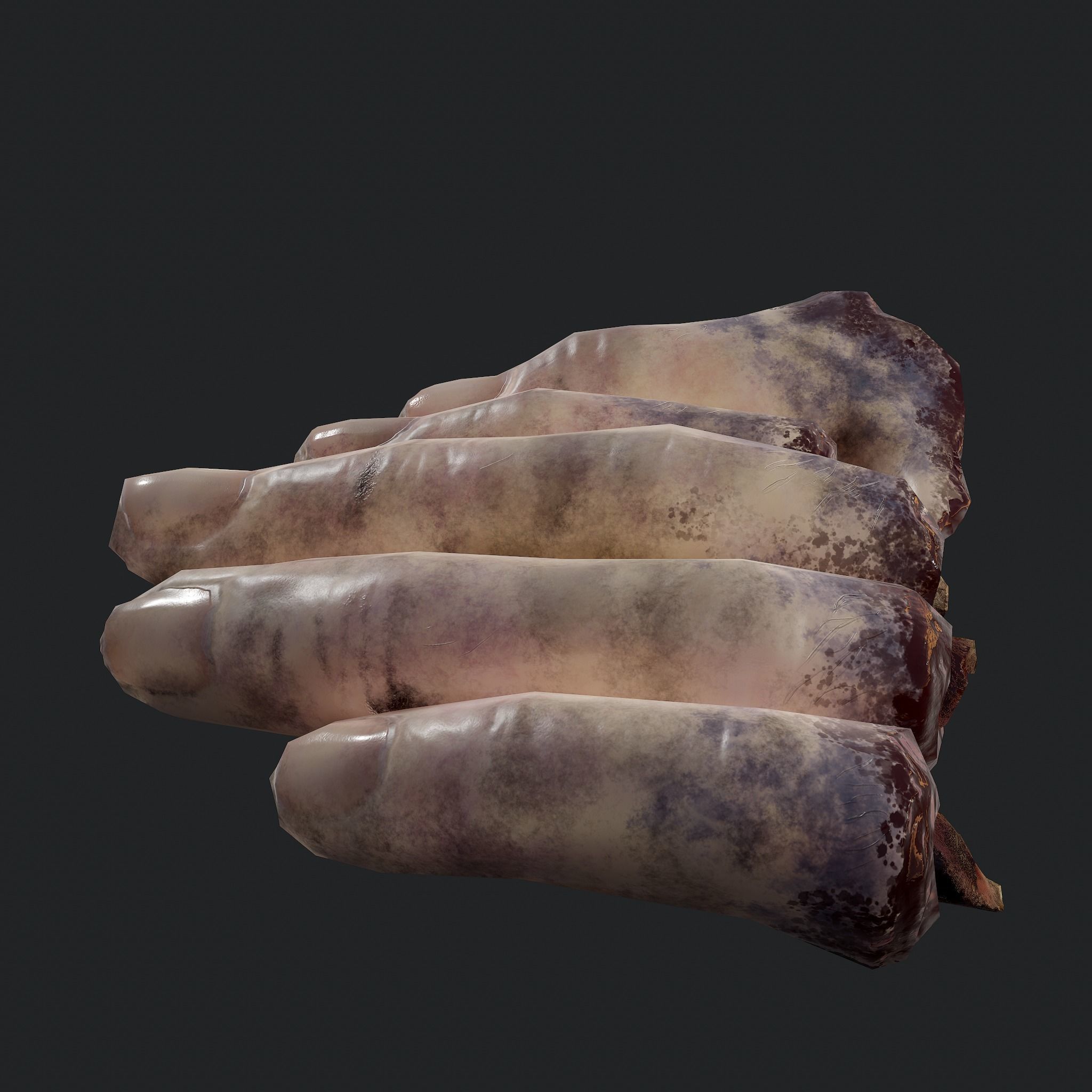 Severed Fingers Toes Ears and Nose 3D Model Collection_109