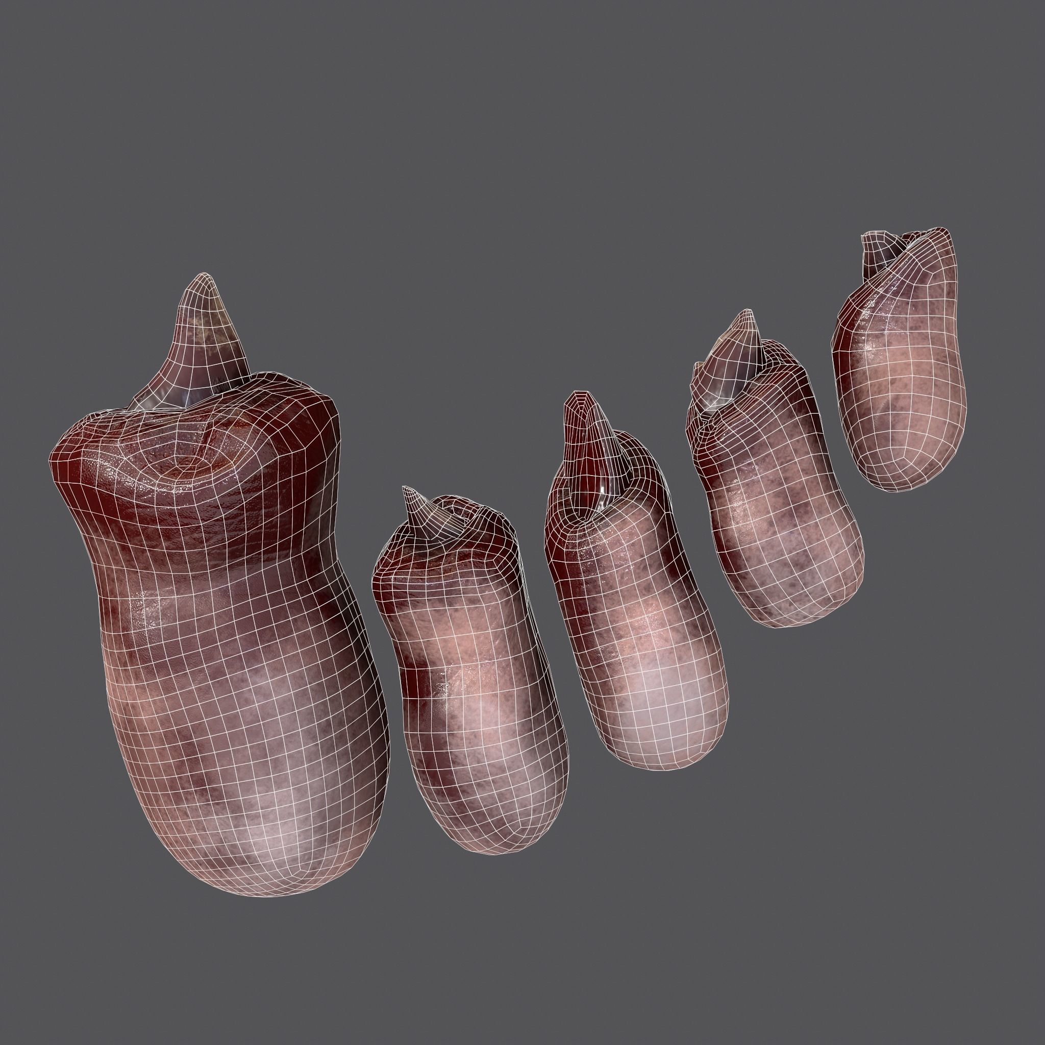 Severed Fingers Toes Ears and Nose 3D Model Collection_59