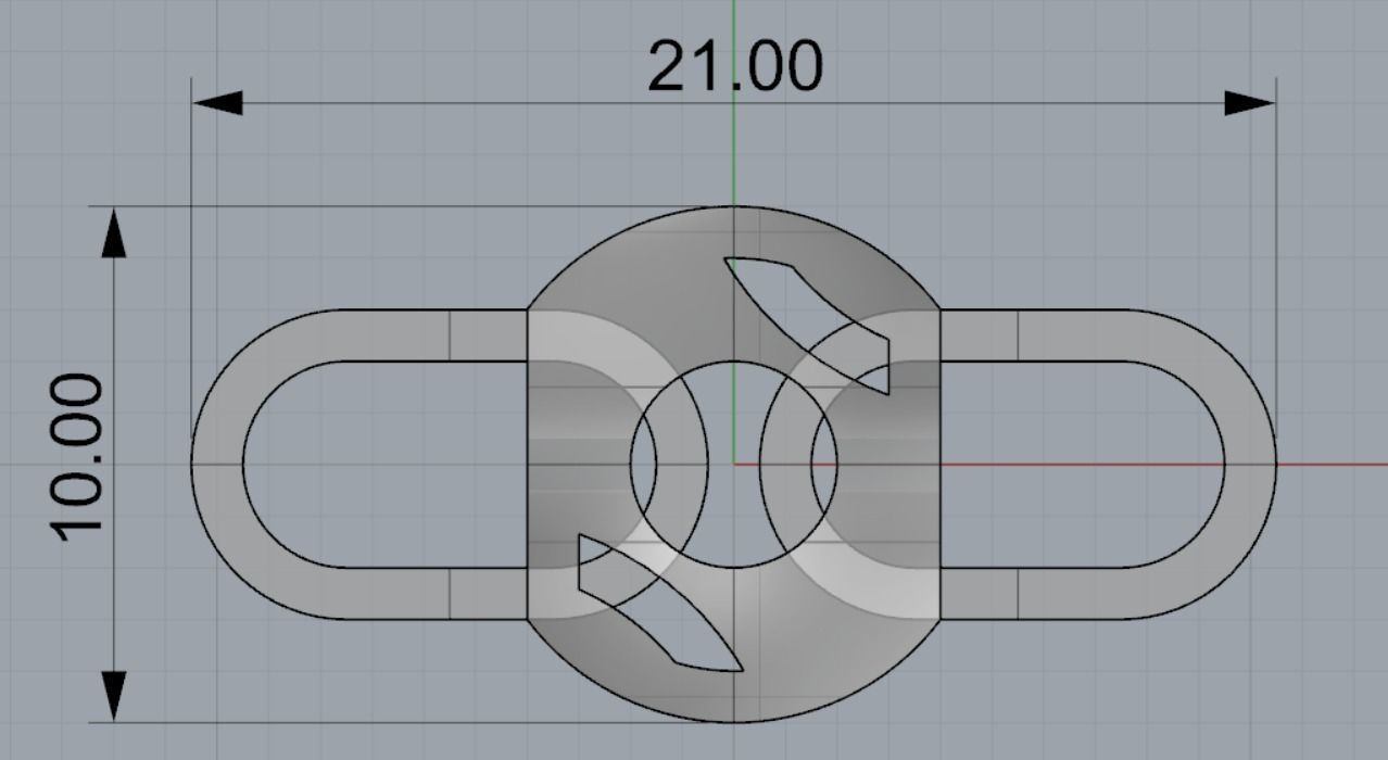 Eslabon para cadenas chain link E2016-47 3D print model_4