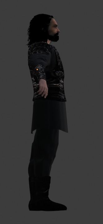 Bamsi bey Low-poly 3D model_6