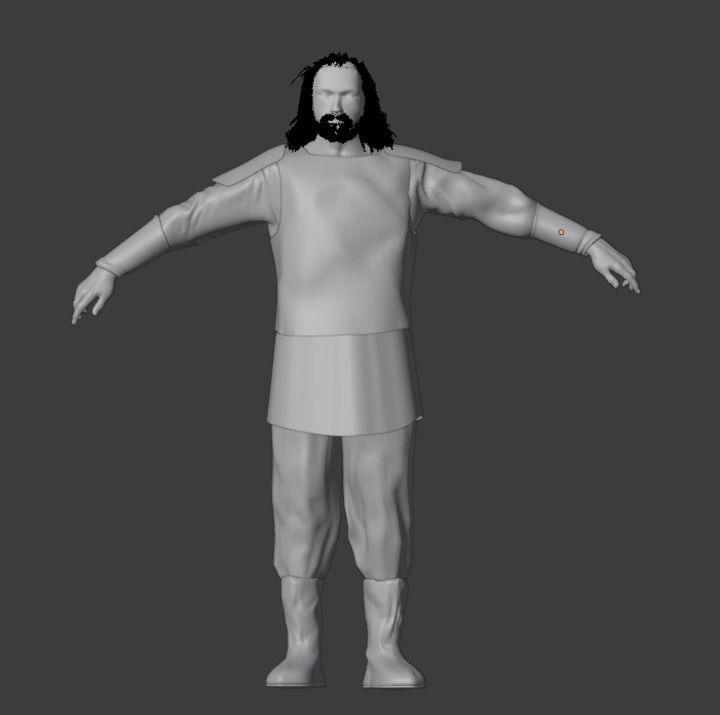 Bamsi bey Low-poly 3D model_1