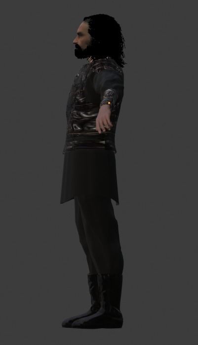 Bamsi bey Low-poly 3D model_4