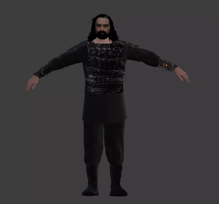 Bamsi bey Low-poly 3D model_0