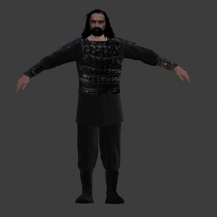 Bamsi bey Low-poly 3D model_3